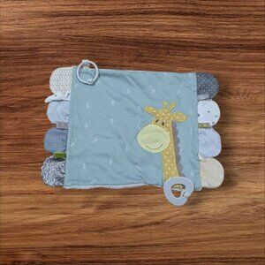 DEMDACO Activity Blankie - Giraffe Momma and me  lovey blanket